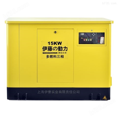 上海伊藤15kw天然气发电机图片价格