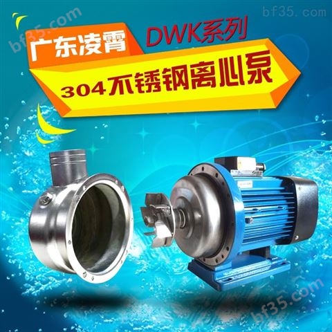 广东凌霄牌DWK系列不锈钢卧式泵