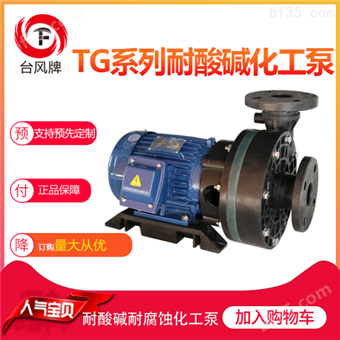 小型化工泵 台风TG系列耐酸碱化工水泵